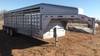 Thumbnail T_F6352B.JPG of 2011 Norte 24 gooseneck livestock trailer , 24 x 68 quot , 2 divider gates , One has sort gate , 3 c...