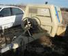 1984 Ingersoll Rand air compressor 621 hours on meter Model P100BWW White gas engine Model G1600 Ser...