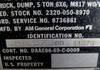 Thumbnail T_E3638ZO.JPG of 1972 Am General five ton dump truck , 17,596 miles on odometer , 2,337 hours on meter , Cummins 250 ...