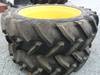 2 Titan 525R1257 tires Replaces 20 8R42 Model LSW49H Mounted on John Deere rims 11 center hole Appr...
