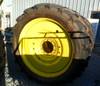4 Titan 525R1257 tires Replaces 20 8R42 Model LSW49H Mounted on John Deere straddle dual rims Tire ...