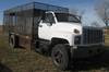 1992 GMC TopKick concrete form cage truck 141,093 miles on odometer 6 0L V8 gas engine Five speed ma...