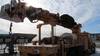 Thumbnail T_E3661D.JPG of 2001 International 4900 digger derrick truck , 91,642 actual miles , 5,595 hours on meter , Internat...