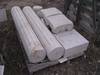 Set of 2 Mediterranean natural stone carved columns Each column is 82 in length and has a 15 1/2 X 1...