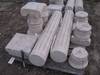 Set of 2 Mediterranean natural stone carved columns Each column is 90 in length and has a 15 1/2 X 1...