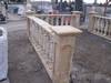 Mediterranean natural stone baluster railings Approx 20 linear feet Decorative stone ball toppers Sh...