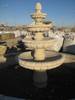 Thumbnail T_Z9798E.JPG of 11 diameter four tier Mediterranean carved fountain , Dry set as a display , Forklift will assist to...