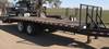 1993 Terr flatbed equipment trailer 20 l X 91 5 w 4 5 dovetail Wood floor Fold up ramps 5 L x 20 5 W...