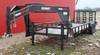 2010 Kearney 24 equipment trailer 83 W Wood floor Folding ramps Dual landing gear Tandem 7,000 lb ax...