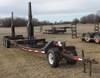2003 shop built triple axle double header trailer Self contained hydraulic system Electric over hydr...