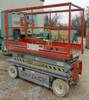 SkyJack 3220 scissor lift 86 x 28 platform 800 lbs maximum capacity 300 lbs minimum cpaacity 4 00 x ...