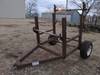 Single axle double spool trailer Pintle hitch Rear spool mount is adjustable Fits spools up to appro...
