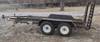 Thumbnail T_F4283C.JPG of 1977 13 tandem axle trailer , 75 quot W , 52 quot L x 18 quot W ramps , Pintle hitch , Safety break ...