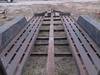 Thumbnail T_F4283P.JPG of 1977 13 tandem axle trailer , 75 quot W , 52 quot L x 18 quot W ramps , Pintle hitch , Safety break ...