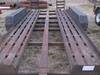 Thumbnail T_F4283S.JPG of 1977 13 tandem axle trailer , 75 quot W , 52 quot L x 18 quot W ramps , Pintle hitch , Safety break ...