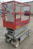 Thumbnail T_F4287D.JPG of Skyjack SJ111 3219 scissor lift , 64 quot L x 28 quot W platform , 19 max platform height , 24V , 39...
