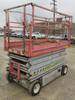 Thumbnail T_F4289F.JPG of 1995 Skyjack SJ4626 scissor lift , 88 quot L x 44 quot W platform , 26 max platform height , 24V , 4...