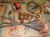Ridgid pipe threader unit Tri stand 1/8 to 5 Reamer 6 threads 2 , 1 1/2 , 1 1/4 , 1 , 3/4 , 1/2 Ad...