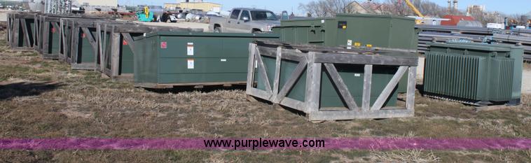 image for item AA9165 Assorted unused outdoor distribution switch gear and transformers