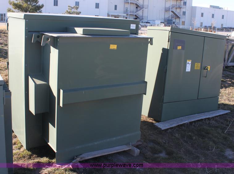 image for item AA9165 Assorted unused outdoor distribution switch gear and transformers