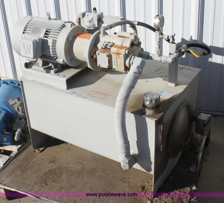 image for item AA9186 Parker Denison 10 HP electric hydraulic power unit