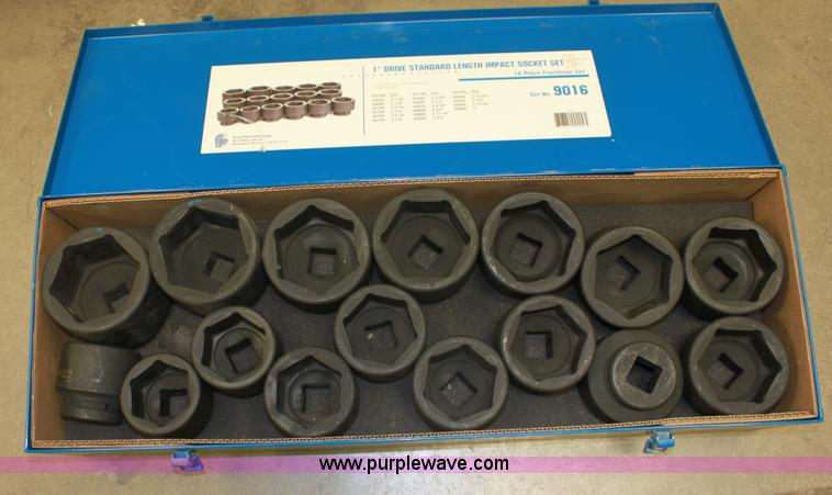 image for item AA9217 GP Grey Pneumatic Corp. 1" drive standard length impact socket set
