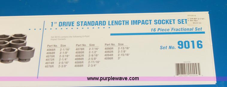 image for item AA9217 GP Grey Pneumatic Corp. 1" drive standard length impact socket set