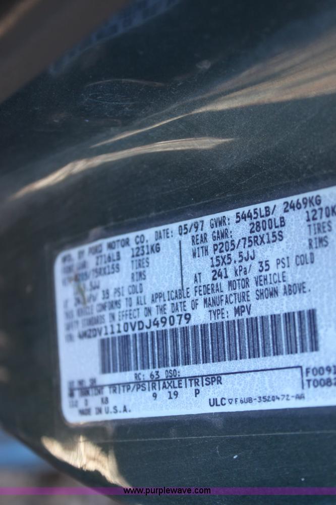 image for item E8261 1997 Mercury Villager GS