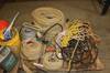 Pallet of assorted chokers, lifting straps and more Shipping quotes available ICM Colwich, KS 67030...