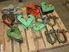 Assorted clamps and clevises 5 three ton beam clamps One ton beam clamp 4 20 ton clevises 2 40 ton c...