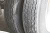 Thumbnail T_F2825N.JPG of 1993 Timpte double hopper grain trailer , 42L x 96 quot W , 66 quot H sides , Tarp , Spring suspensi...