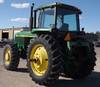 Thumbnail T_F6427F.JPG of 1988 John Deere 4850 MFWD tractor , 12,328 hours on meter , John Deere six cylinder diesel engine , ...