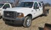 2005 Ford F350 Super Duty Crew Cab flatbed truck 225,492 miles on odometer 6 0L V8 OHV 32V turbo die...
