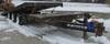 1999 Dynaweld tilt flatbed triple axle trailer 25 L tilt loading deck 5 front deck Air brakes Steel ...
