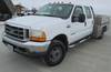 2001 Ford F350 Super Duty SuperCrew flatbed pickup truck 178,607 miles on odometer 7 3L diesel engin...