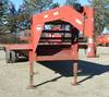 Thumbnail T_Y9046F.JPG of 1998 Circle gooseneck trailer , 27 deck , 5 dovetail , 96 quot W , Triple ramps , Double down rigger...