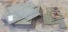 Assorted concrete stamps 11 slate patterns 7 random stone Assorted brick border stamps Shipping quot...