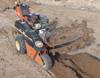 Ditch Witch 1220H trencher Honda 13 HP gas engine Locking drive axle Hydraulic chain drive Approxima...