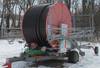 2000 Bauer Rainstar irrigation reel Type HE2 120 L three section galvanized boom Galvanized frame Ap...