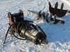 Lowe SK450H auger 2 48 bit extensions 18 diameter auger with concrete teeth 36 diameter auger with c...