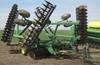 John Deere 630 disk harrow Two hydraulic fold wings Hydraulic lift dolly wheels Manual leveling Rear...