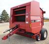 2002 New Idea 6365 round baler 1000 PTO Monitor Bale kicker 7 W pickup head Dual twine arms Gauge wh...