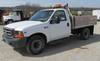 2001 Ford F350 Super Duty flatbed pickup truck 155,186 miles on odometer 5 4L V8 SOHC 16V gas engine...