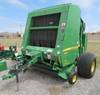 2007 John Deere 568 round baler 5 x 6 bale capacity MegaWide Plus pickup Push bar Cover edge surface...