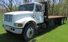 1998 International 4700 flatbed truck 181,544 miles on odometer International DT466 12 7L L6 turbo d...