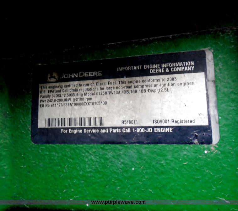 image for item A5146 2003 John Deere 9220 4WD tractor