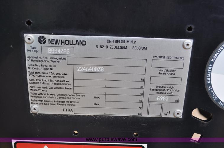 image for item C3479 2008 New Holland BB940AS square baler