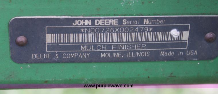 image for item F8690 1998 John Deere 726 mulch finisher