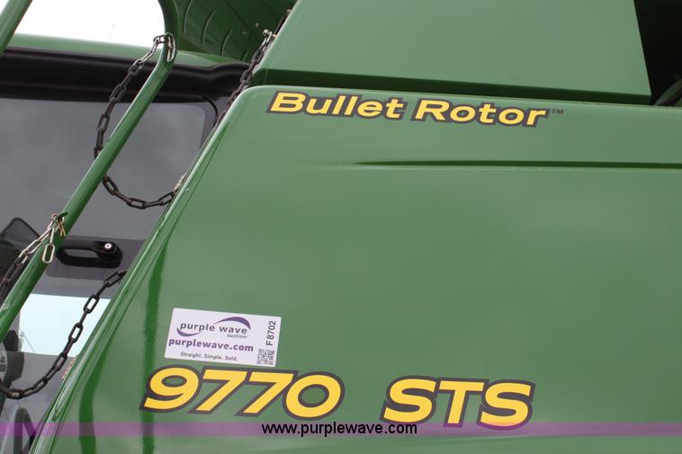 image for item F8702 2011 John Deere 9770 STS RWA combine