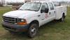 2001 Ford F350 XL Super Duty Crew Cab pickup truck 100,168 miles on odometer 7 3L V8 OHV 16V turbo d...